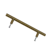 Brushed Gold Stainless Steel Hollow T Shaped Bar Handles Cupboard Wardrobe Door Gold Handle