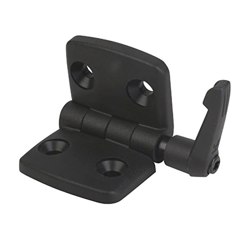 New Products Black Corner Hinge with Adjustable 180 Thermoplastic Fiberglass Handle for Locking Zinc Alloy Hinges