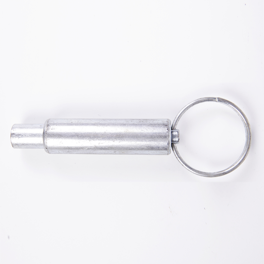 1/2" Galvanized Spring Latch with Key Ring